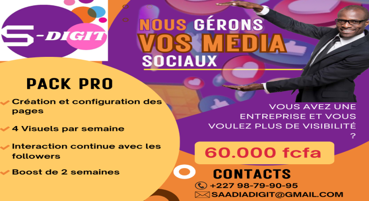Création et gestion de pages Facebook && Instagram